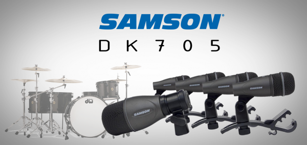 Доступный комплект микрофонов для ударной установки DK705
